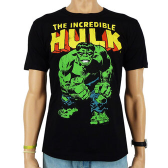 The Incredible Hulk Marvel Heren Zwart easy-fit T-shirt