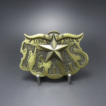 Texas Lone Star koper kleurig  Riem Buckle/Gesp