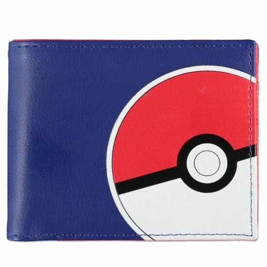 Pok&eacute;mon Bifold portemonnee Pika Pok&eacute; Ball Blauw