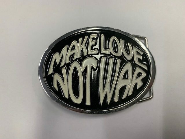 Make love not war Riem Buckle/Gesp