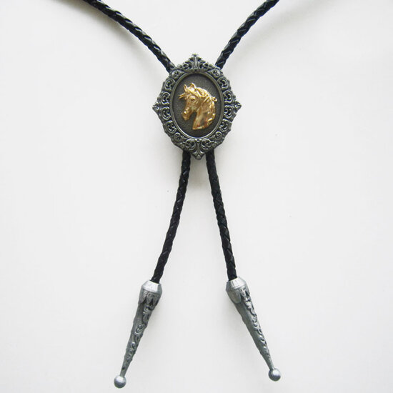 Western Horse Head Bolo Tie Halsketting