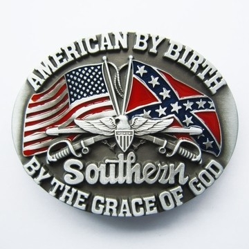 Vlag American by Birth Riem Buckle /Gesp