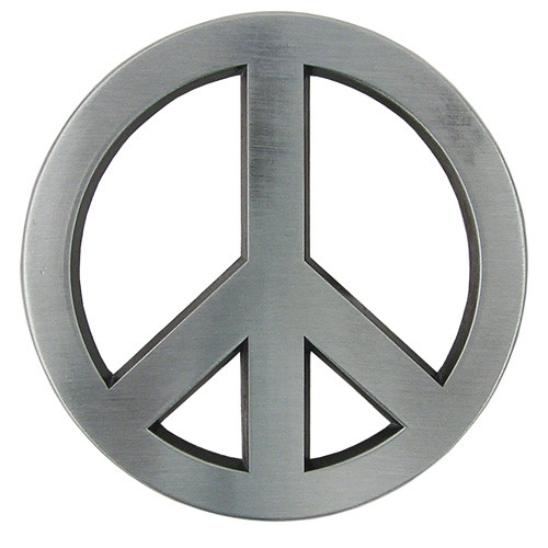 Peace - Metal - Riem Buckle/Gesp