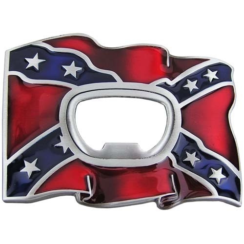 Flesopener Confederate Vlag Riem Buckle/Gesp