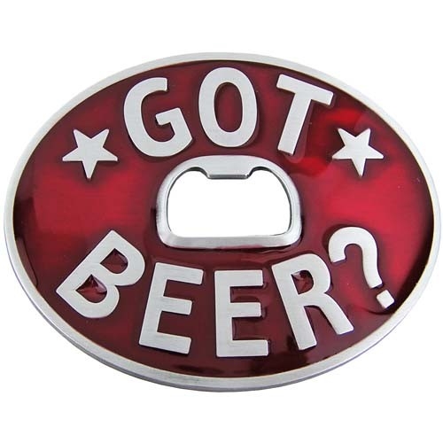 Flesopener Got Beer Rood Riem Buckle/Gesp