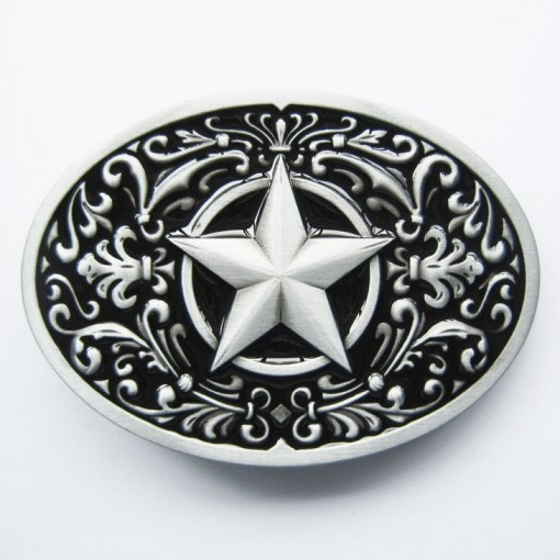 Southwest - Star - Black Riem Buckle/Gesp