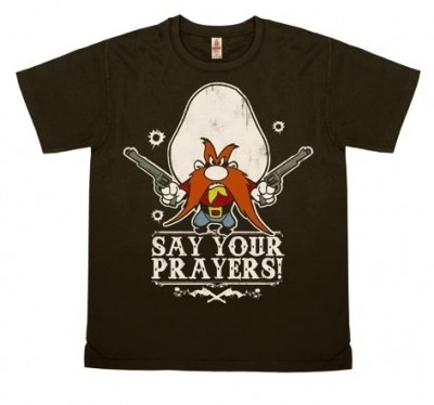 Looney Tunes Say your Prayers Vintage Heren T-shirt