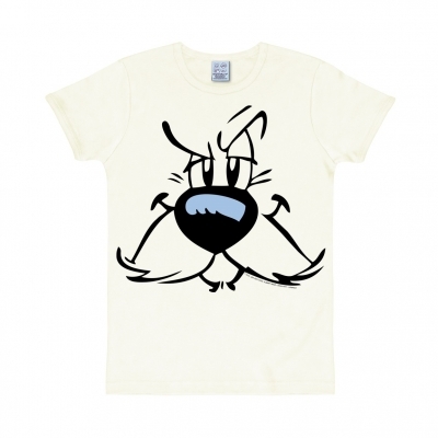 Asterix Idefix Face Heren slim-fit T-shirt wit