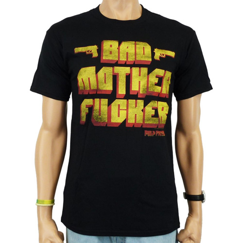 Pulp Fiction Bad Mother Fucker Zwart Heren T-shirt 