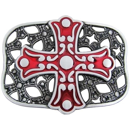 Celtic Cross - Rood - Riem Buckle/Gesp