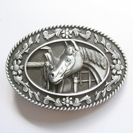 New Vintage Horse Head Saddle Western Riem Buckle/gesp