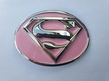 roze ge&euml;mailleerd superman buckle 