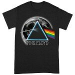 Pink Floyd &ndash; Dark Side of The Moon Distressed Moon T-Shirt zwart