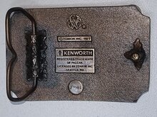 Kenworth truck as kleurige Riem Gesp/Buckle