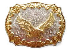 Double Plated  flying Eagle Riem BuckleGesp