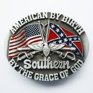 Vlag American by Birth Riem Buckle /Gesp