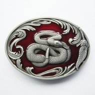 Slang Western Rood Riem Buckle/Gesp