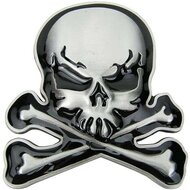 Schedel Skulls &amp; Bones Riem Buckle/Gesp