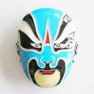 China - Peking - Opera Face - Riem Buckle/Gesp