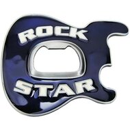 Rock Star Flesopener Blauw Riem Buckle/Gesp