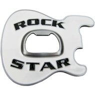 Flesopener Rock Star Wit Riem Buckle/Gesp