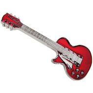 Gitaar Rood Chroom Riem Buckle/Gesp