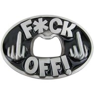 Flesopener F*ck Off! Riem Buckle/Gesp