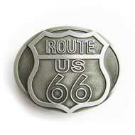 Route US 66 Metal Riem Gesp/Buckle