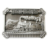 Trein Stoom Locomotief Iron Horse blanco Riem blanco Buckle/Gesp